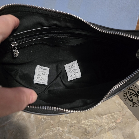 Valentino Orlando Black/Grey Crossbody Bag w/ Coin Pouch NWT - Picture 6 of 11